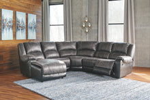Load image into Gallery viewer, Nantahala Signature Design by Ashley 5-Piece Reclining Sectional with Chaise