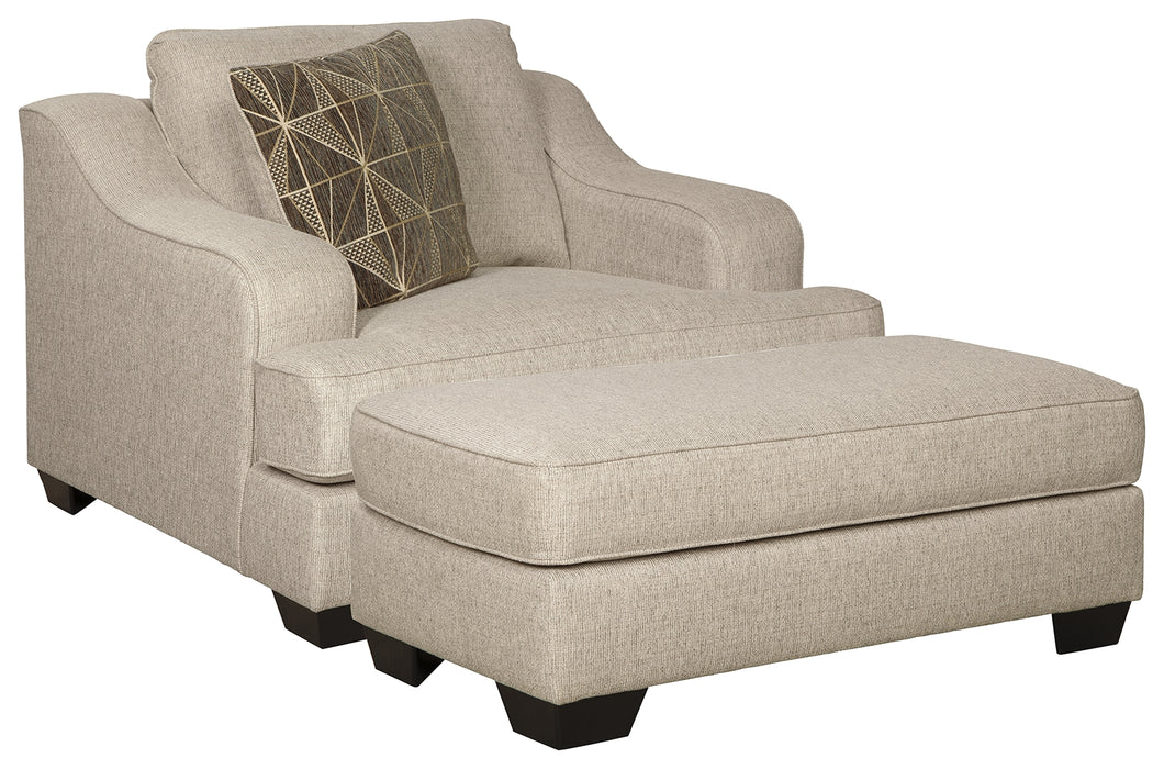 Marciana Benchcraft 2-Piece Chair with Ottoman