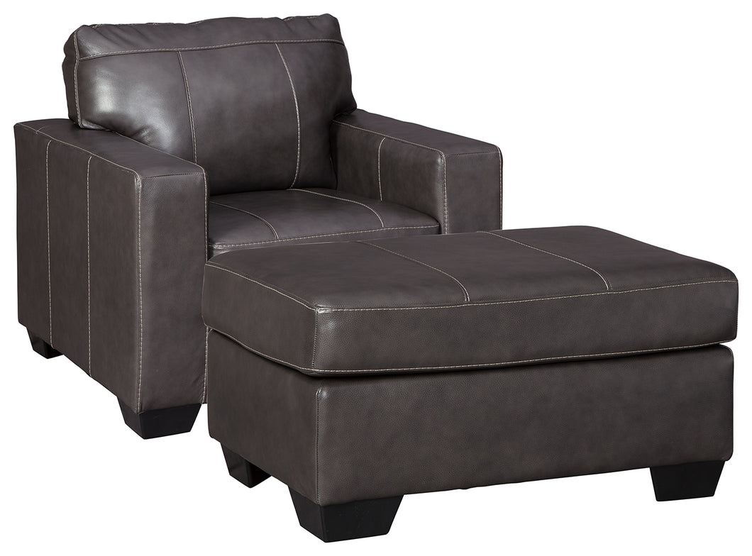 Morelos Signature Design 2-Piece Chair with Ottoman