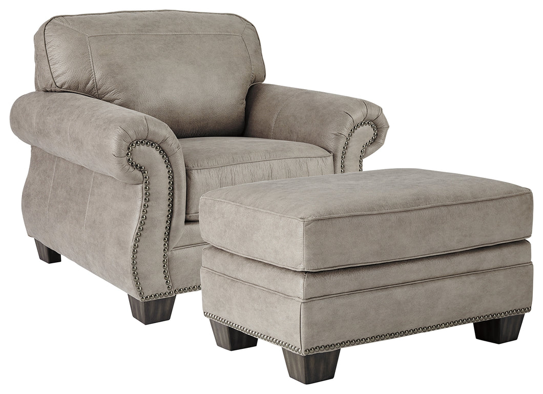 Olsberg Signature Design 2-Piece Chair with Ottoman