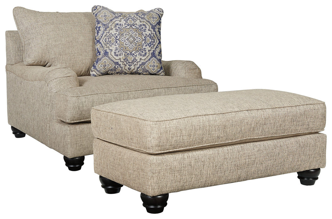 Reardon Signature Design 2-Piece Chair with Ottoman
