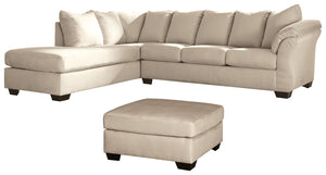 Darcy Signature Design 3-Piece Living Room Set with Oversized Ottoman