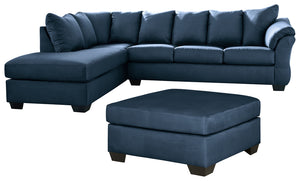 Darcy Signature Design 3-Piece Living Room Set with Oversized Ottoman