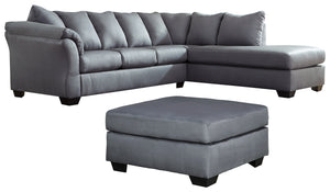 Darcy Signature Design 3-Piece Living Room Set with Oversized Ottoman
