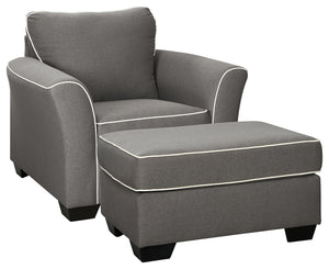 Domani Signature Design 2-Piece Chair and Ottoman Set