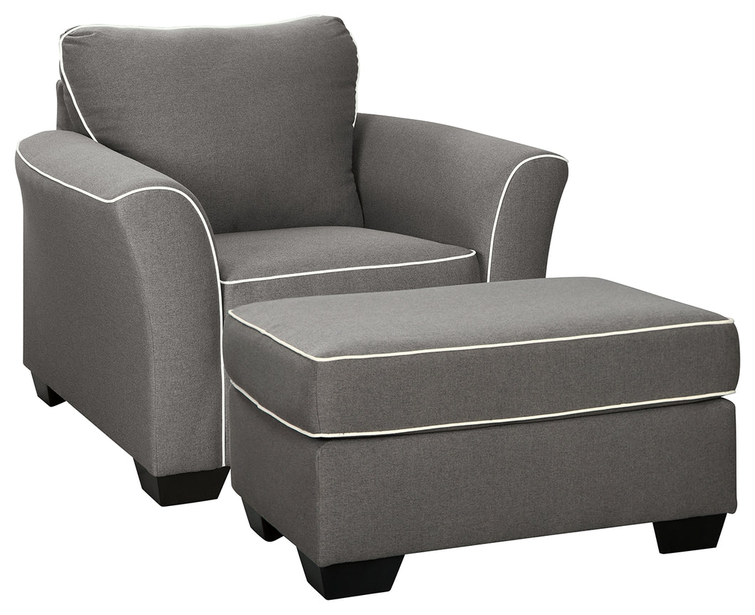 Domani Signature Design 2-Piece Chair and Ottoman Set