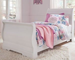 Anarasia Signature Design by Ashley Twin Sleigh Bed