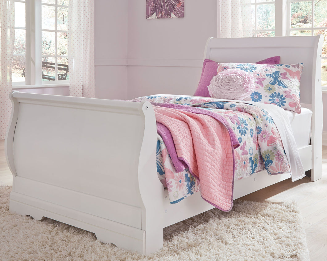 Anarasia Signature Design by Ashley Twin Sleigh Bed