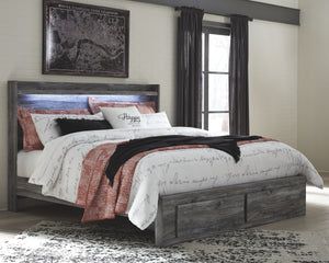 Baystorm Signature Design by Ashley King Panel Bed with 2 Storage Drawers