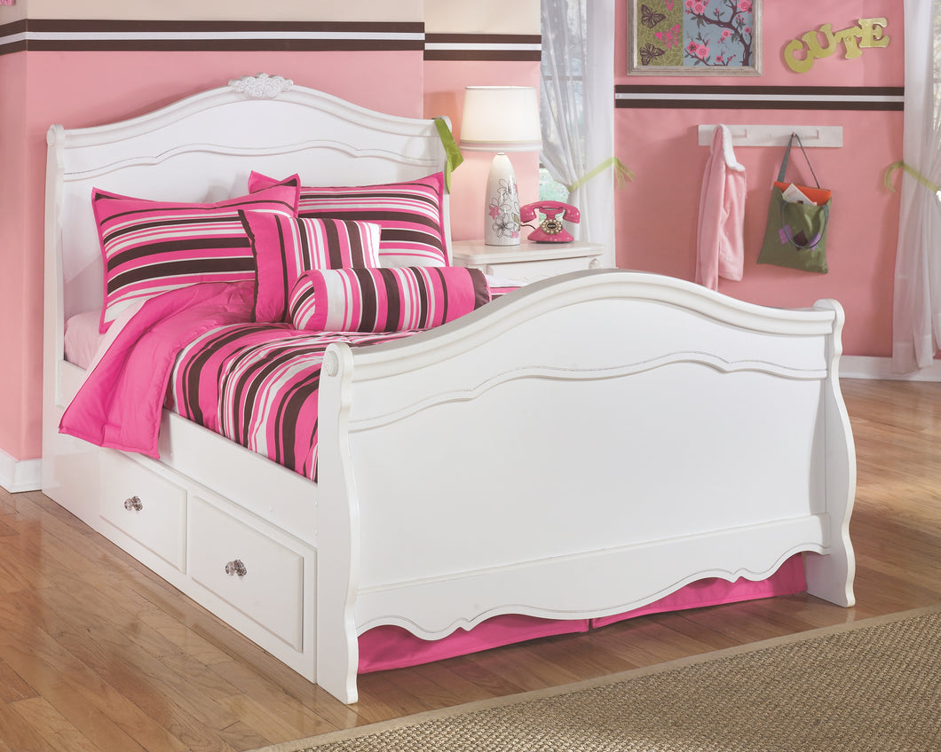 Exquisite Signature Design by Ashley Twin Sleigh Bed with 4 Storage Drawers