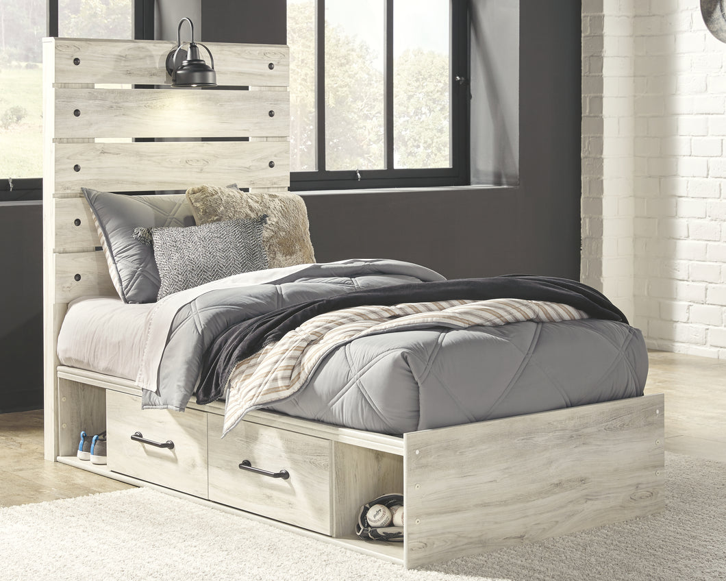 Cambeck Signature Design by Ashley Twin Panel Bed with 4 Storage Drawers