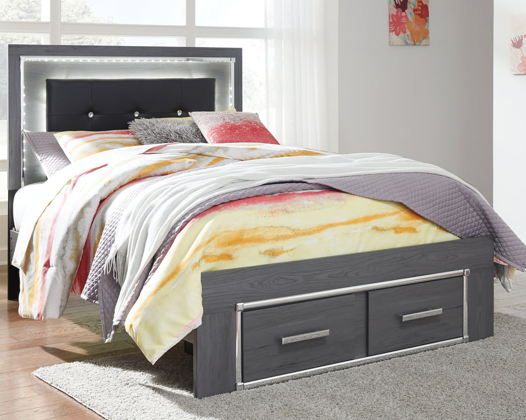 Lodanna Signature Design by Ashley Full Panel Bed with 2 Storage Drawers