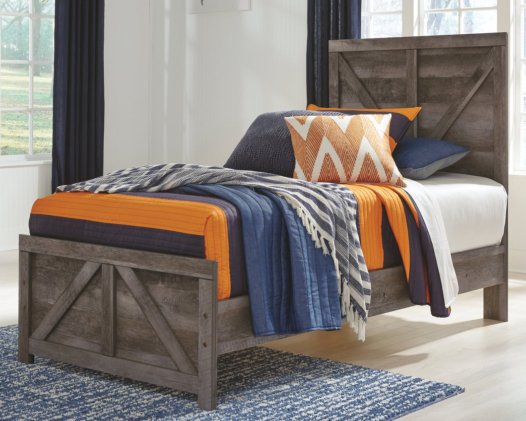 Wynnlow Signature Design by Ashley Twin Crossbuck Panel Bed