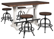 Load image into Gallery viewer, Valebeck Signature Design Counter Height 5-Piece Dining Room Set
