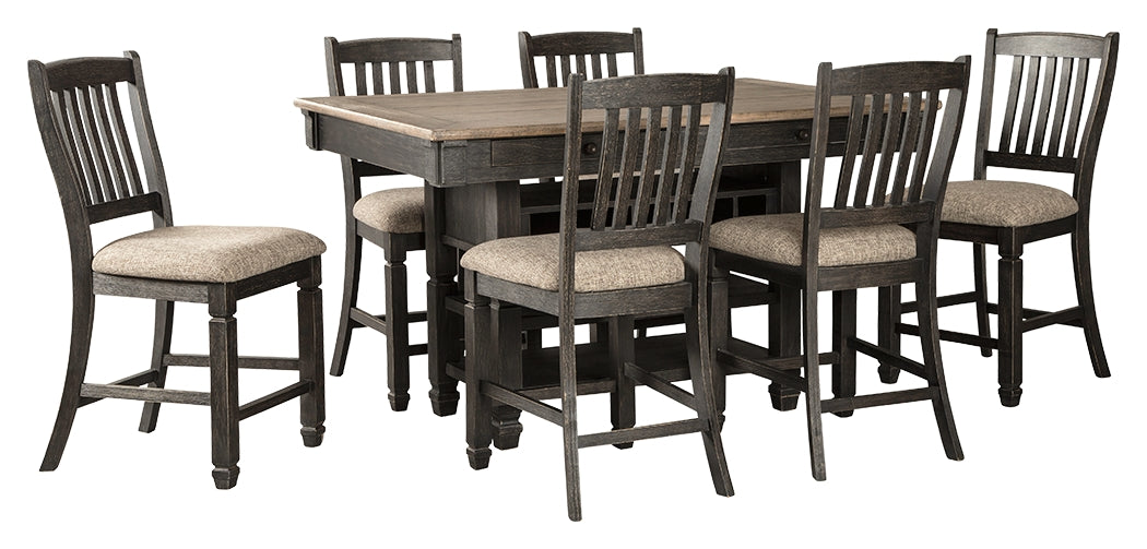 Tyler Creek Signature Design Counter Height 7-Piece Dining Room Set