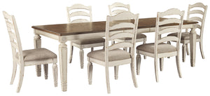 Realyn Signature Design 7-Piece Dining Room Set with Extension Table