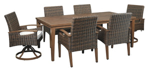 Paradise Trail Signature Design 7-Piece Outdoor Dining Set